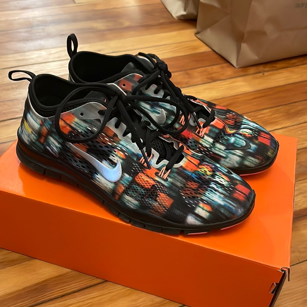 Multi colored sneakers